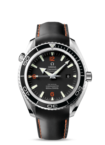 Omega Seamaster Planet Ocean 600M Co-Axial 45.5 Stainless Steel / Orange Numerals / Rubber